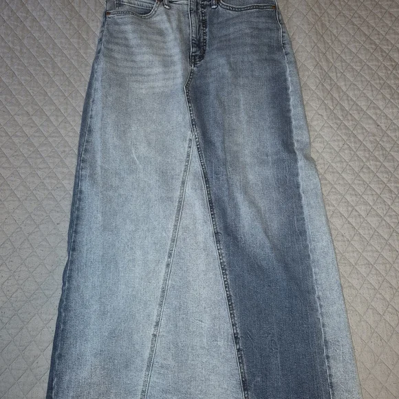 Jessica Simpson Two-Tone Denim Skirt - Picture 1 of 3